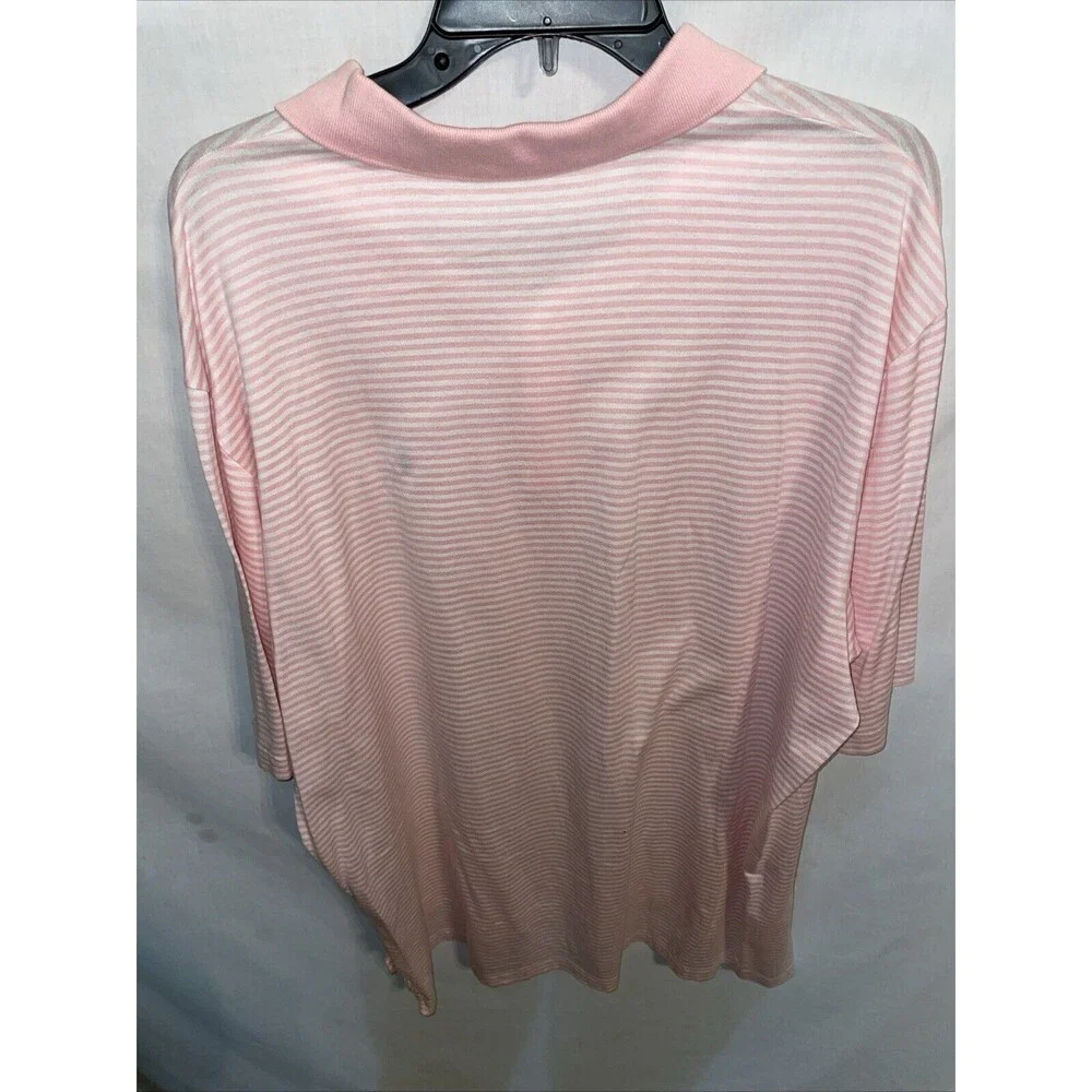 Polo Ralph Lauren Men’s Golf Shirt Size 2XL Pink Striped Athleisure Tennis
